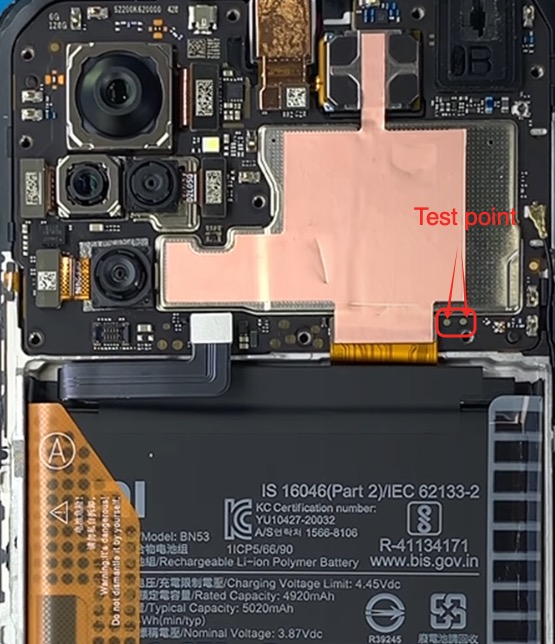 Redmi Note 10 Test point